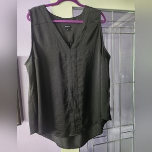 Torrid size 3 black sleeveless blouse